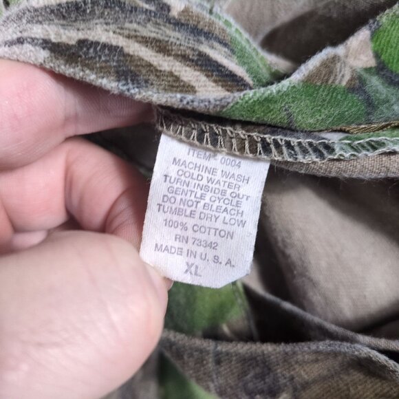 VTG 80s 90s Mossy Oak Camo Cargo Pants Mens XL Full Foliage Hunting Outdoor - Picture 3 of 13